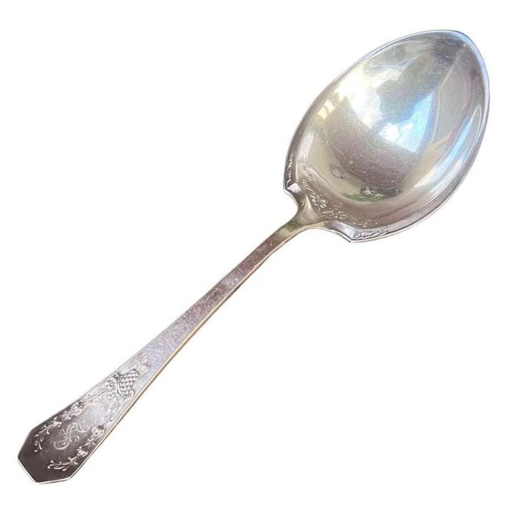 Vintage Holmes & Edwards Carolina 1914 Silverplate Solid Smooth Casserole Spoon